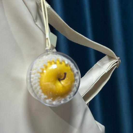 Christmas Fruit Pendant Red Fruit Car Rear View Mirror Charm Fruit Shaped Hanging Ornaments for Xmas Tree Auto Accessory