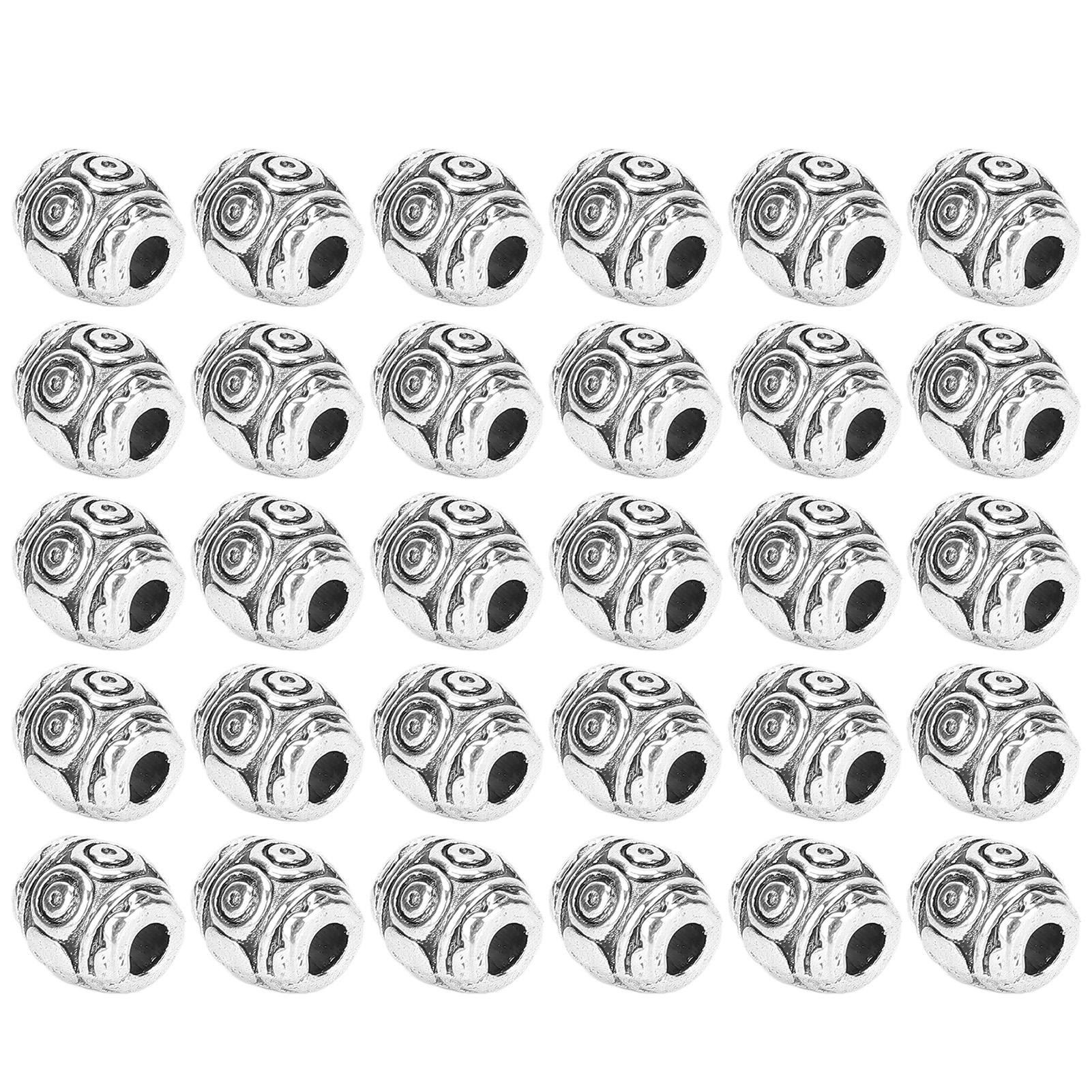 

30 шт. сплав бусины для бороды ретро плетение волос дреды бусины ювелирные аксессуары для браслета