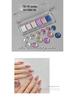 Solid Magic Mirror Powder: 6-Color Nail Salon Bright Eyeshadow Palette - Mermaid Fairy Aurora Outlining Powder