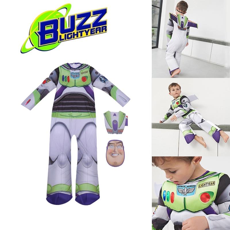 Story Kids Toy Buzz Lightyear Jumpsuit Cosplay Halloween Party Costume Gifts