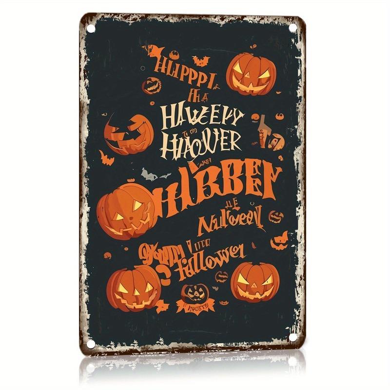 Halloween Metal Tin Sign Wall Decor 20x30cm