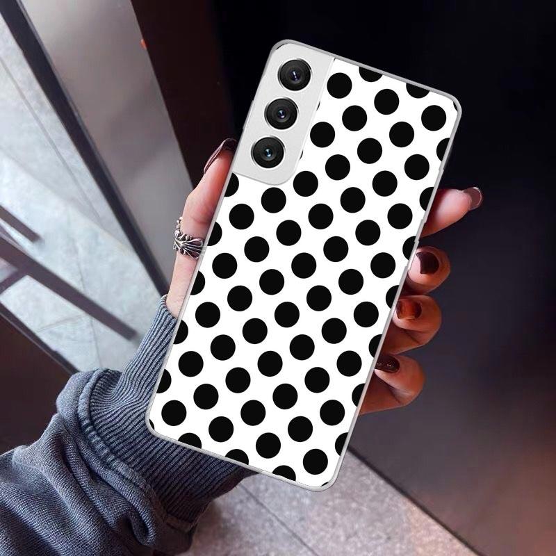 Polka Dots Art Phone Case For Samsung Galaxy S26 S25 Edge S24 S23 Ultra S22 Plus S21 S20 FE Soft TPU Back Cover Funda Galaxy S25
