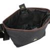 Mini Messenger Bag 0411518 Combination Synthetic Leather Polydenim Switch Compact with Pocket 22269303 Black 2 X Gray [Edwin] (Black