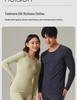 Set di Biancheria Intima Calda Foderata in Pile per Coppia: Calzamaglia Extra Spessa e Maglie a Manica Lunga in Cotone e Lana per Autunno e Inverno.
