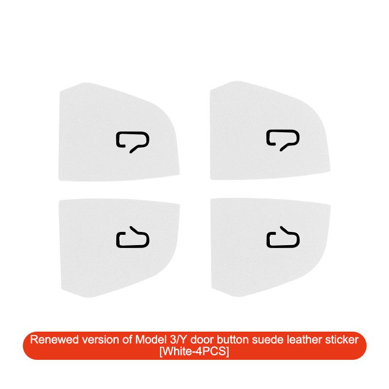 

For Y Highland Juniper 2025 Car Interior Suede Door Button Trim Stickers Patch Trim Cover Accessories белый