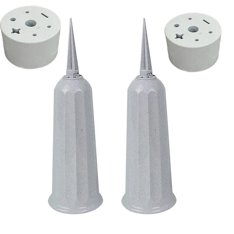 1/2Pcs Cemetery Vase With Spikes Plastic Floral Vase Holder For Gravestone Grave Yard Ground Outdoor Flower Marker Decorations