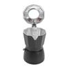 Kaffeebereiter für den Herd Vintage Aluminiumlegierung 2 Tassen Kaffeekanne für den Herd mit Doppelventilen für Mokka