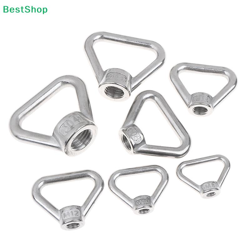 Stainless Steel Triangle Lifting Eye Nuts,Multiple Sizes for Rigging,Machinery & Hardware Projects(M8 M10 M12 M14 M16 M20 M24)