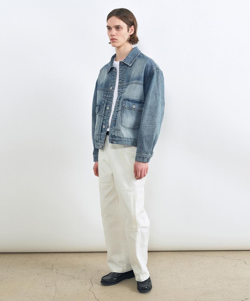 INSILENCE Paneled Work Pants White