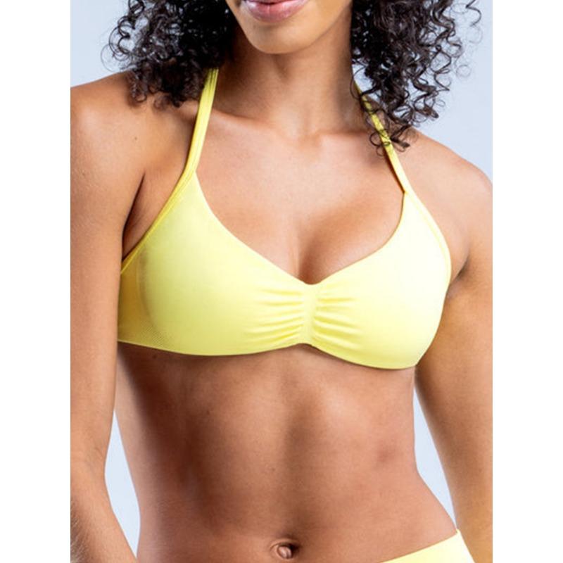 New DFYNE flat for seamless high elastic nylon neck bra fitness sports vest beautiful back
