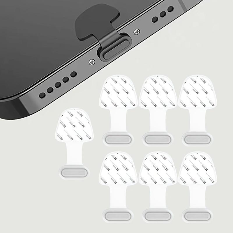 7-piece mobile phone charging port waterproof and dustproof plug,suitable for Type-C interface,suitable for a variety of devices2