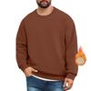 Men's Lined Sweatshirts Premium Heavy-weight Fleece Pullover Thick Thermal Sweatshirts