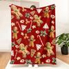 Cozy Flannel Christmas  Season Blanket  - Soft Holiday Decor for Living Room, Bedroom, Sofa