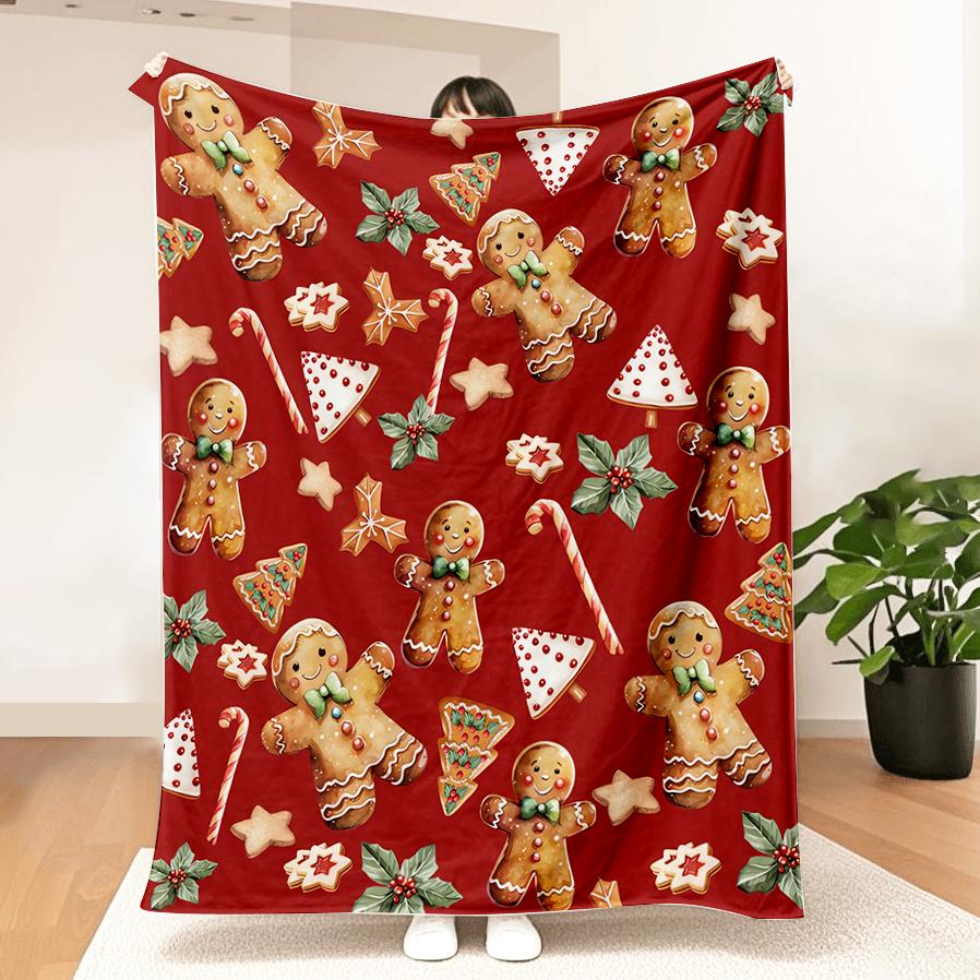 Cozy Flannel Christmas season Blanket - Soft Holiday Decor for Living Room, Bedroom, Sofa 75x90cm