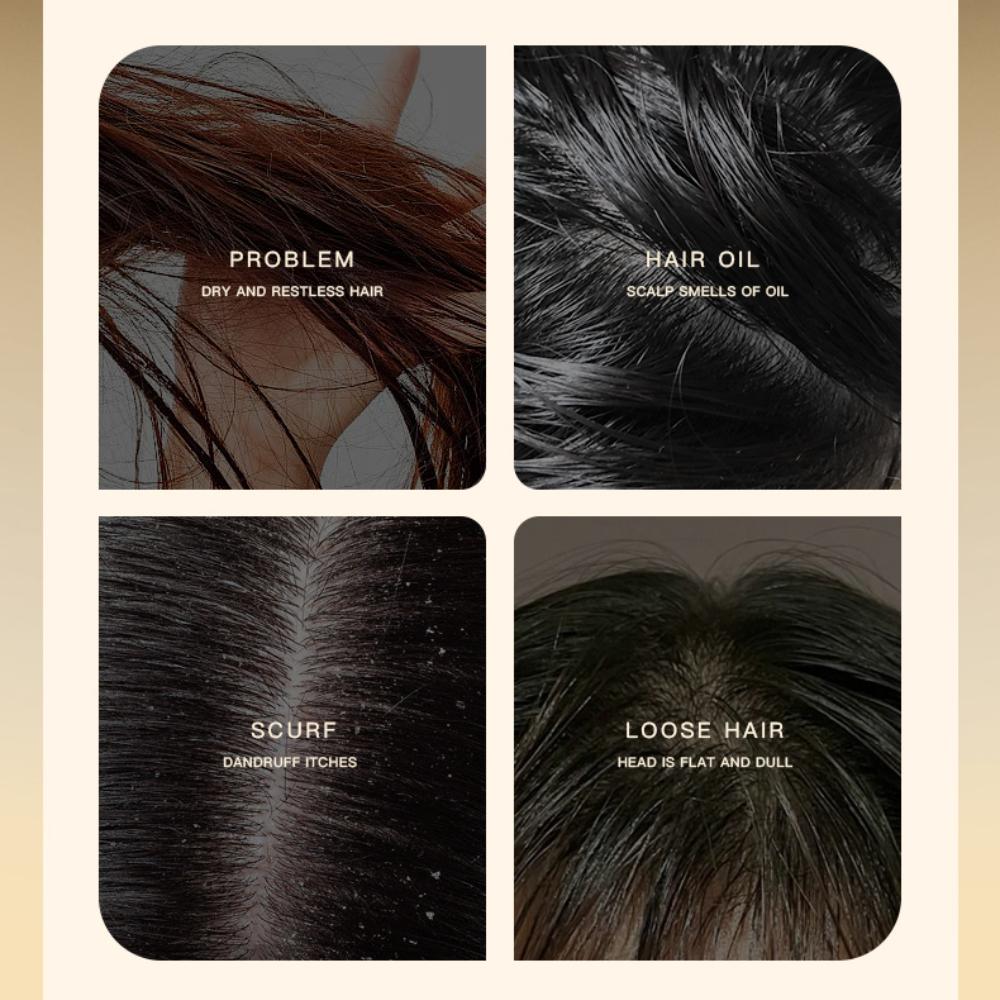 Champú con aceite de ginseng natural americano de 450 ml (15,22 onzas líquidas), mejora el folículo capilar, nutrición elástica, enzima trehalosa y solución para el cuidado capilar.