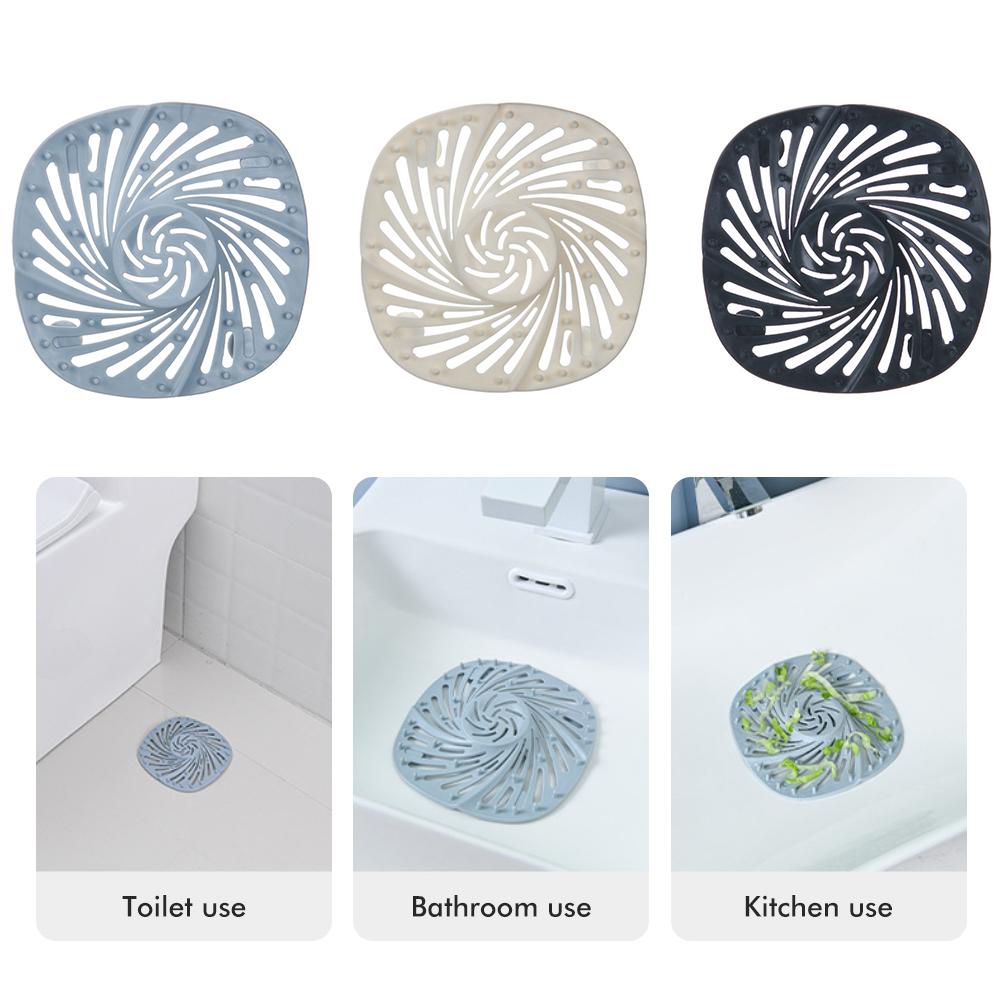 Hair Drain Catcher Shower Drain Cover Hair Stopper with Suction Cup  for Bathroom Bathtub Kitchen