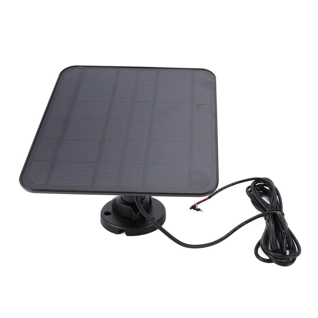 6V 5W Solarpanel für Video-Türklingel IP65 Wasserfest mit 9,8ft Kabel 360 Grad Verstellbare Halterung Außen