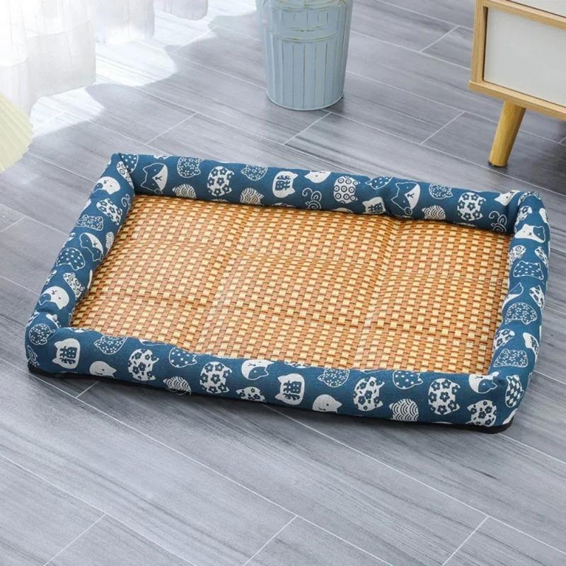 Cat Mat Summer Cooling Pet Bed Accessories for Cats Kitten Things House Supplies Accessory Goods Products Basket Puppy All Beds
