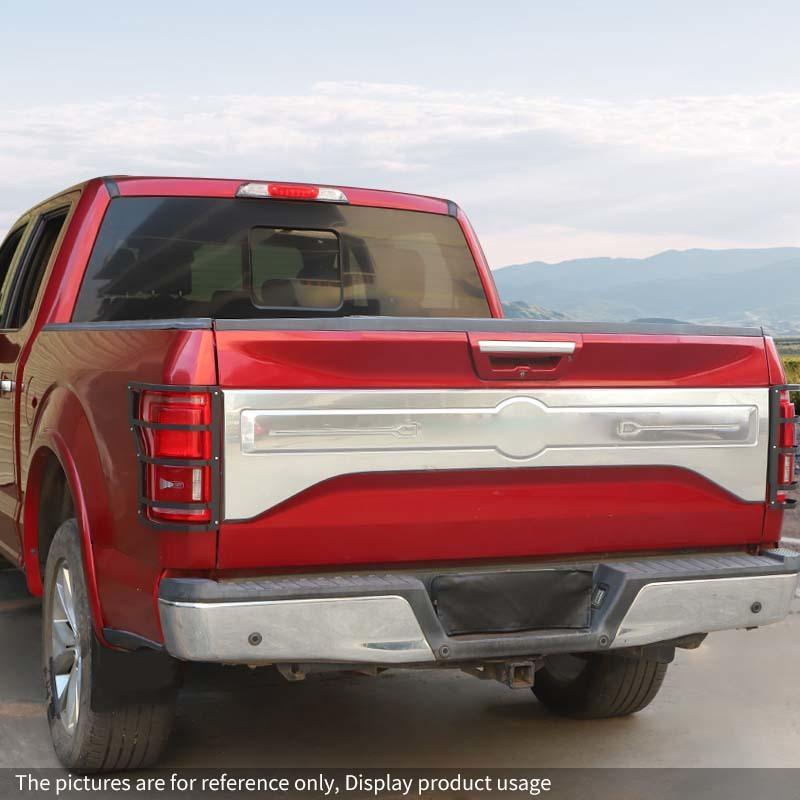 Rear Taillight Lamp Cover Trim Metal Decoration Protective Cover Fit For Ford F150 2015-2020 Exterior Accessories