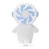 1 Pcs Fan Charging Small Fan USB Portable Handheld Fan Cartoon Desktop Fan Summer Gift HMM