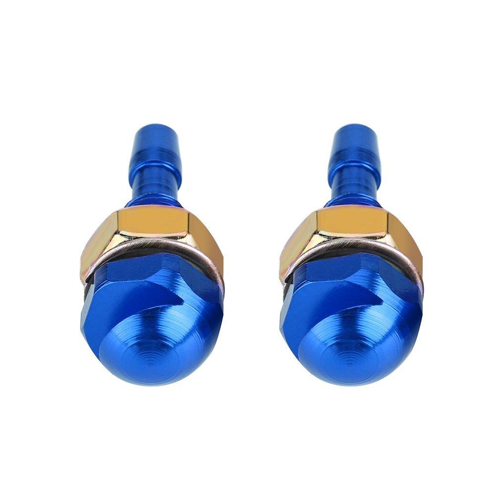 Car Washer Nozzle, General Purpose, Washer Nozzle, Qiilu Windshield Washer Nozzle, Window Wiper Nozzle, Aluminum Alloy, Pack of 2 (Blue)