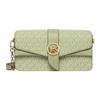Greenwich Vintage Logo Print Chain Envelope Bag Women Shoulder Bag Light-Green 30H1GGRL6V-378