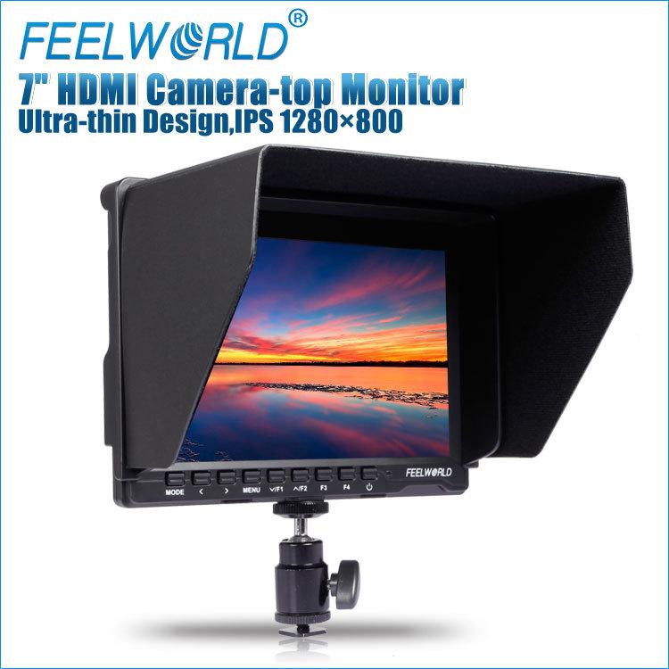 FW759P 7" Ultra-thin HD Director Monitor, IPS Screen with Histogram, False Color, OSD, Wired Remote Control