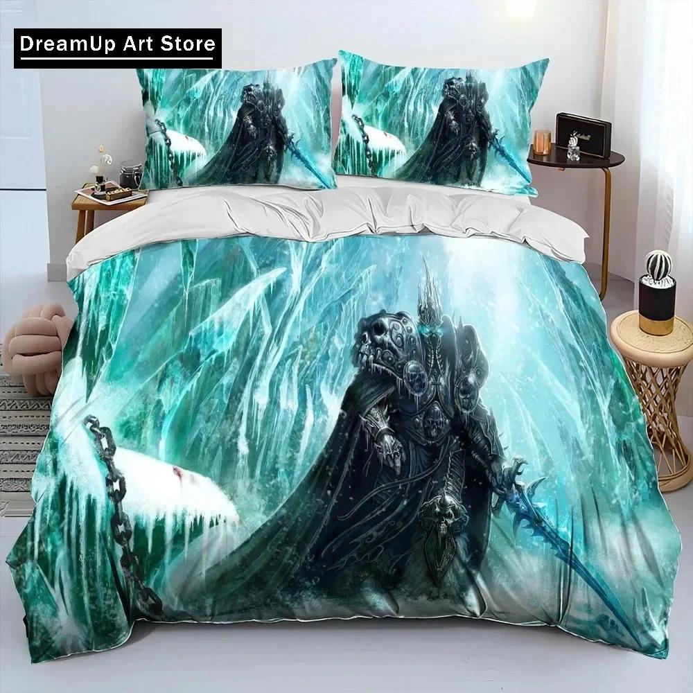 World of Warcraft,WOW ,Game Gamer Comforter Bedding Set,Duvet Cover Bed Set Quilt Cover Pillowcase,king Queen Size Bedding Set