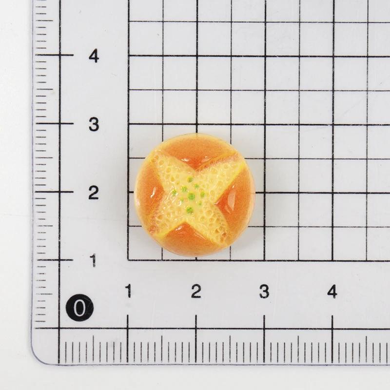10/100Pcs 3D Mini Kawaii Resin Cake Bread Parts Dollhouse Miniature Figures Scrapbook Supplies Flatback Pendant Accessories