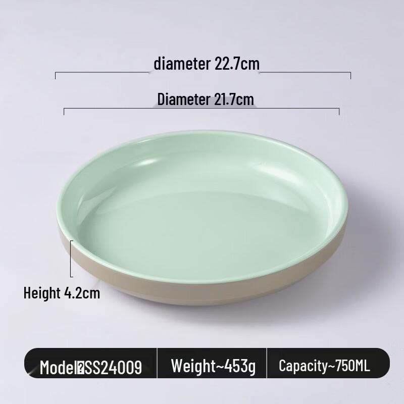 JINMEILI Melamine Round Fast Food Plate