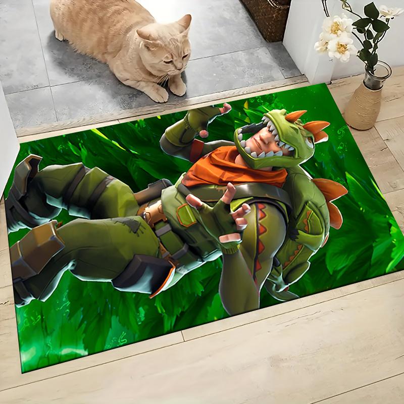 Dinosaur Adventure Gear Carpet Rug Soft Washable Antislip Home Living Room Sofa Mats Personalized Christmas Rug