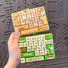 Cute Cartoon 26 Key Keyboard Stress Relief Squeeze Toy Portable Hanging Pendant for Kids Adults Easter Basket Stuffers