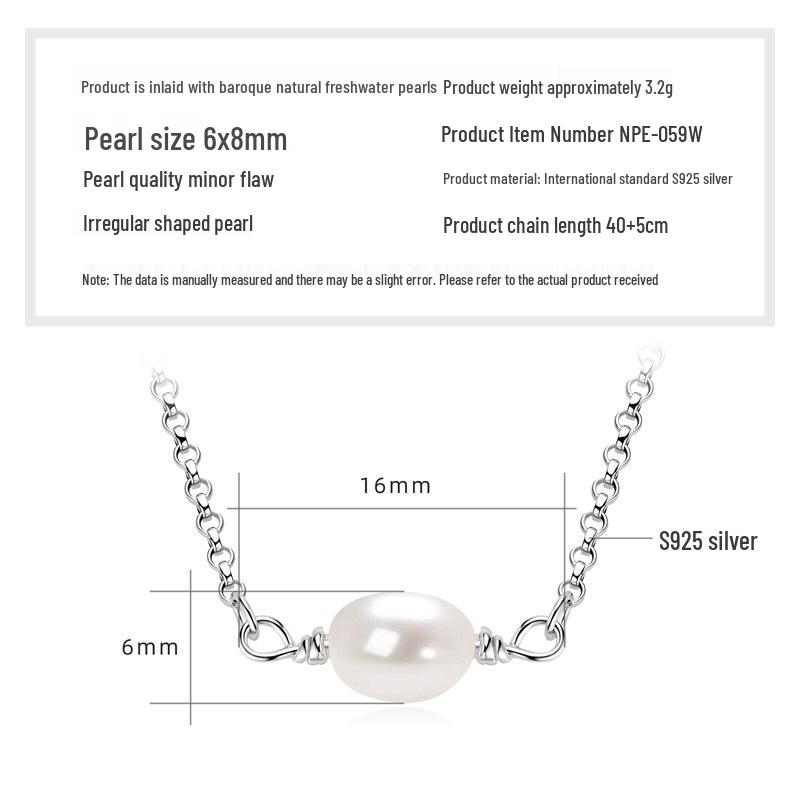 Double Layer Freshwater Pearl Choker Necklace, s925 Sterling Silver, 18k Gold Plated, Gift for Christmas and Qixi