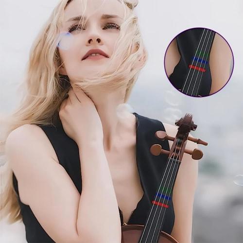 KDSSYFT Fretboard Stickers, 9 Rolls, Finger Markers for Cello and Violin, Finger Stickers for Learners, Fretboard Position Guide for Beginners (3mm Wi