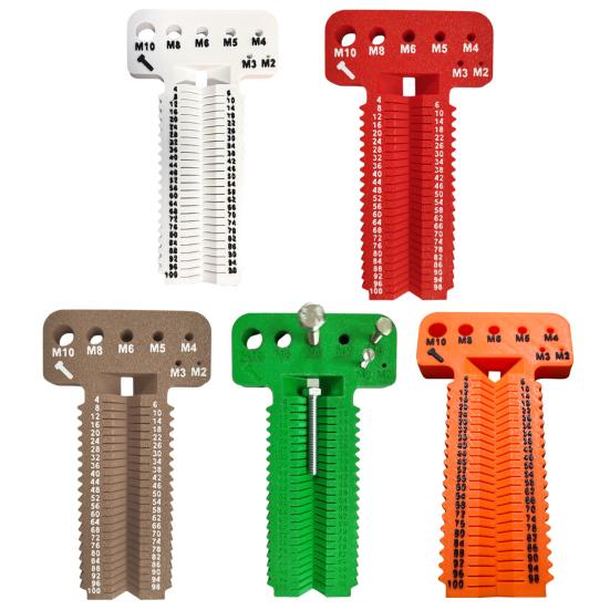 Měřidlo šroubů Heavy Duty Ergonomické Vysoká přesnost M2-M10 Délka 4-100mm Šroub Matice Šroub Měřicí přístroje