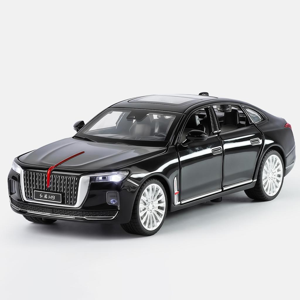 1:32 Hong Qi H9 Alloy Metal Diecast Model Car Car Central Control Ornament Miniature Metal Vehicle Trendy Auto Accessory & Small