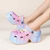 Luxury Women's 2024 New Summer Beach Slippers High Heel 9cm Lightweight Soft Sole Comfortable Casual High Quality Slippers