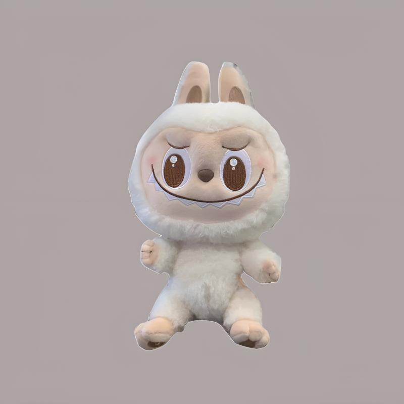 New POP MART Labubu Plush Doll White, Medium Size Trendy Figures 35cm PPMT-2407-0052
