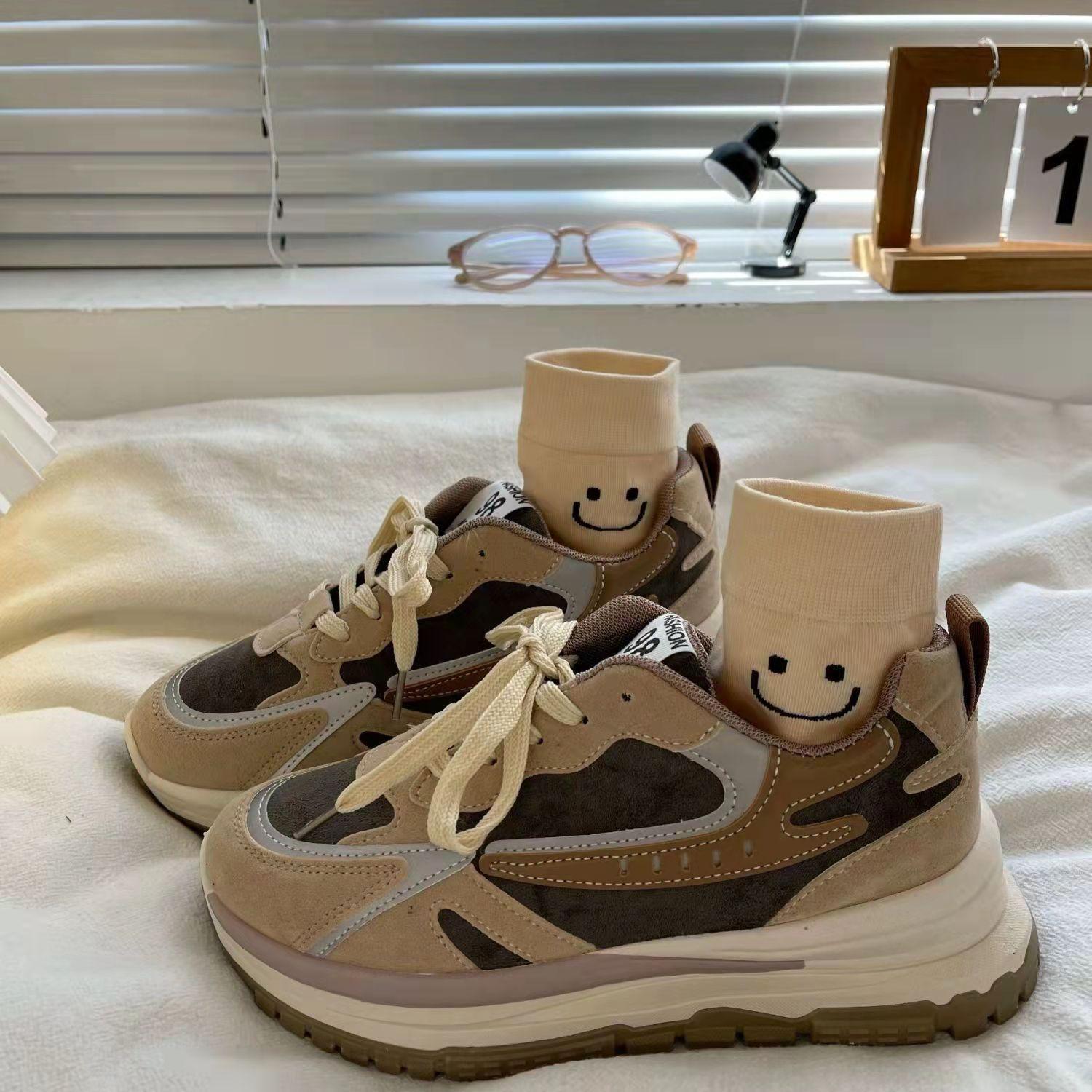 

Waffle Cortez Женская Весна и Осень Новый Стиль Деловая Повседневная Обувь Удобная Нескользящая Обувь Женская Обувь Дешево Похудение Износостойкая 40 темно-коричневого