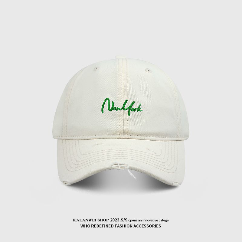 

2025 New Baseball Cap K-style Easiest for Match Wide Brim Big Head Circumference Men s and Women s Face Slimming Fashion Embroidered Peaked Cap Rice White (54-62cm)
