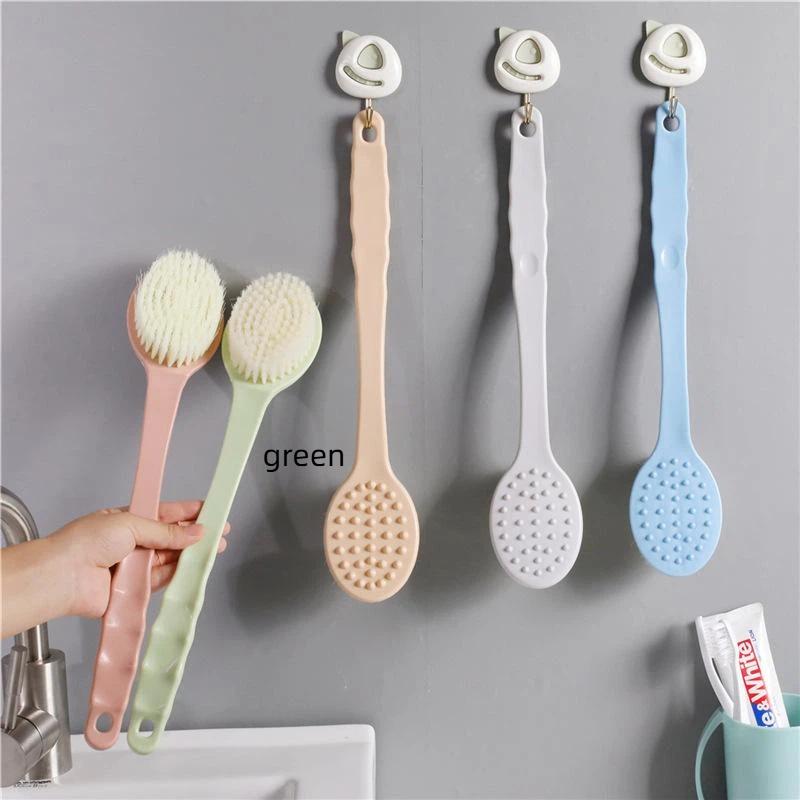 Long Handle Bath Shower Brush Non-slip Grip Soft Massage Bristles for Deep Cleansing Back Skin Bathroom Use