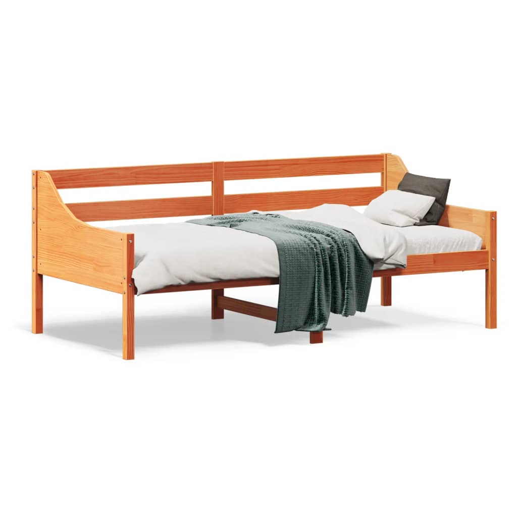 Daybed without Mattress Wax Brown 90 x 190 cm Solid Pine Wood