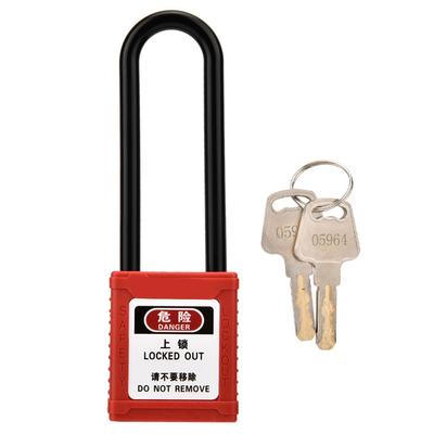 Cadeado de Segurança Industrial com Haste Longa Isolada Lockout Tag Out Trava de Isolamento