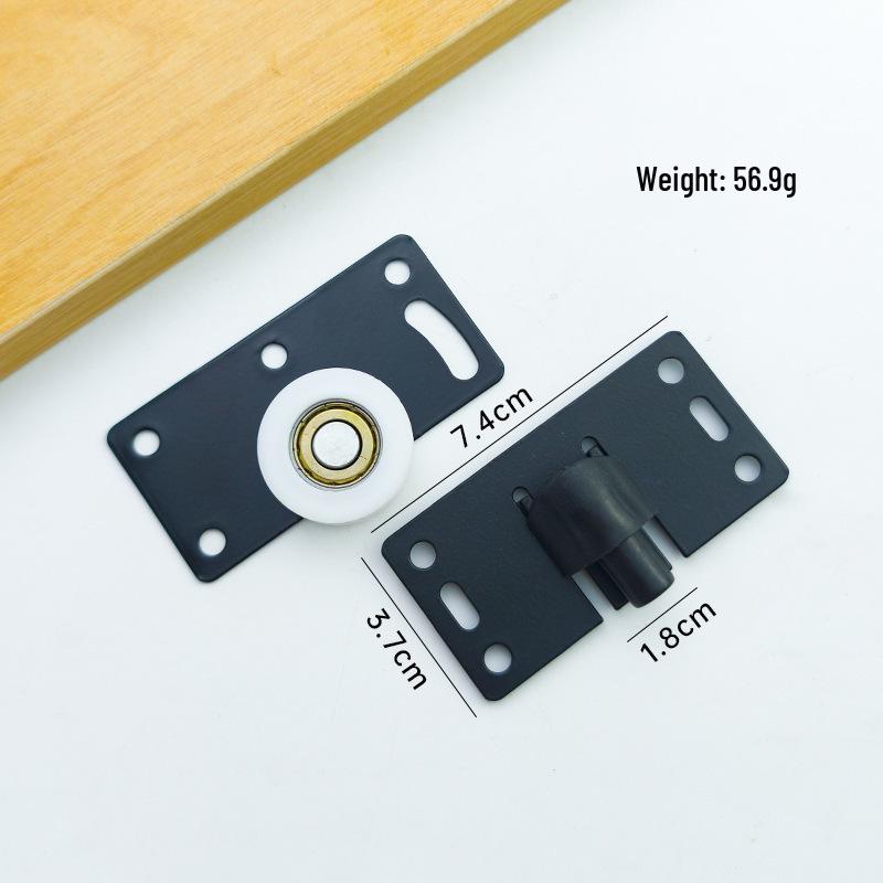 Sliding Door Track Roller Set - Wear-Resistant Concave Wheel for Cabinet Doors, High-Quality Cold-Rolled Steel