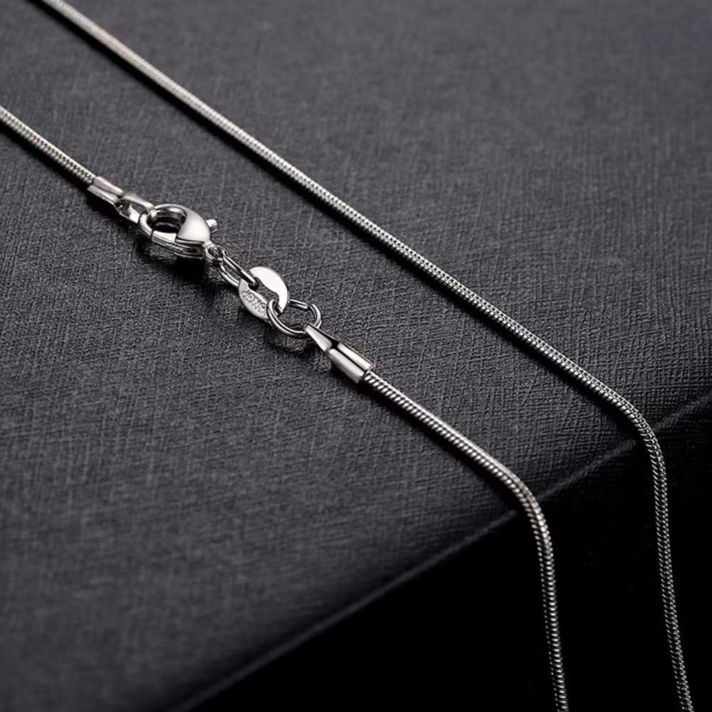 925er Sterling Silber Halskette Hohe Qualität Schlangenkette Modeschmuckketten Für Damen Herren Hochzeit Geburtstag Party Geschenk