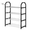 4-Tier Shoe Rack Versatile Storage Organizer Large Capacity Sturdy Construction Simple Installation Entryway Bedroom Shoe Shelf