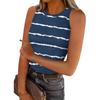 Women's Summer Fashion Casual Round Neck Sleeveless Top Tight Tank Top