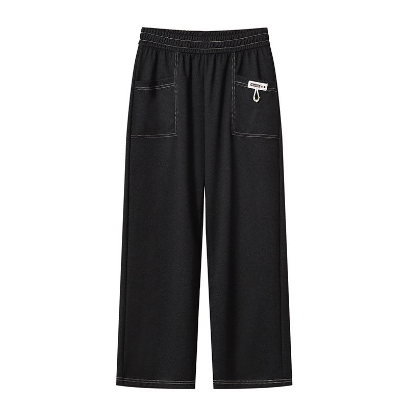 Women's High-Waisted Wide-Leg Pants - Slimming, Casual, Straight-Leg for Spring & Autumn