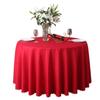Advertising Exhibition Tablecloth Tablecloth Round Table Skirt Skirt Plain Weave Solid Color Zhu Wenwei Gauze Material Round Tablecloth