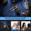 2 Pcs Men’S Car Keychains Double Ring Design, High-Elasticity Buckle